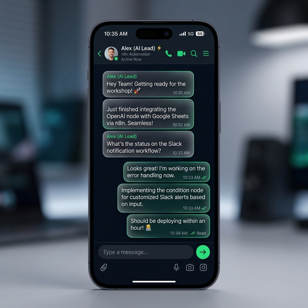 Simulación de Chat de WhatsApp Didatic Asistente